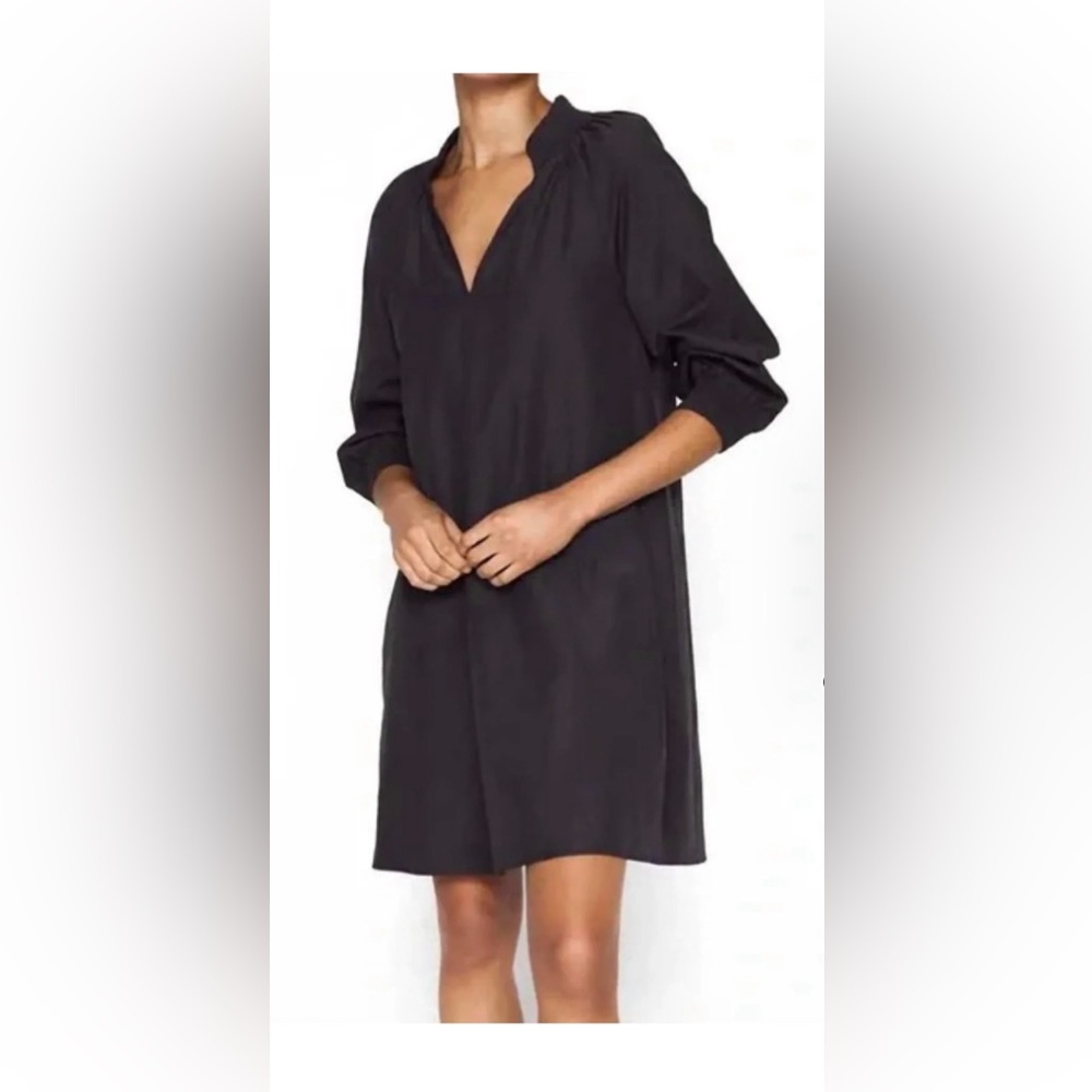 Brochu Walker Black V-Neck Relaxed Shift Dress